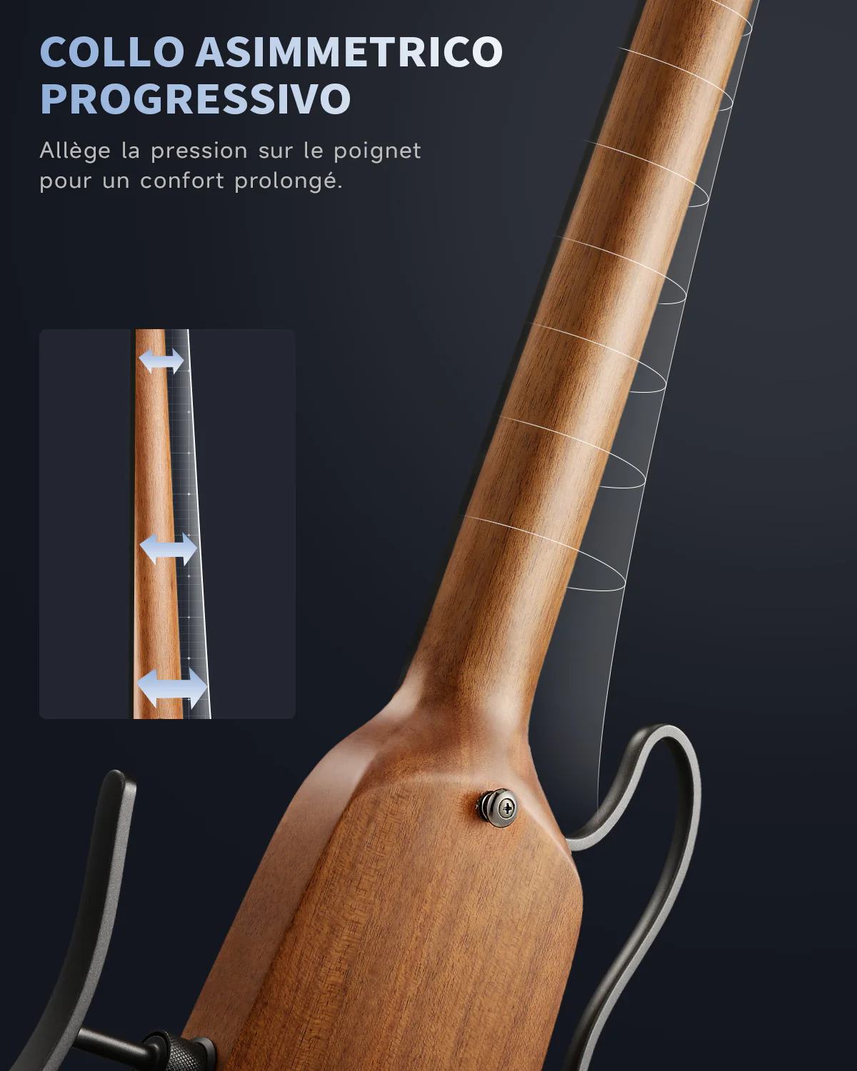 Donner HUSH X Chitarra elettrica da viaggio ultraleggera senza testa - Image 29
