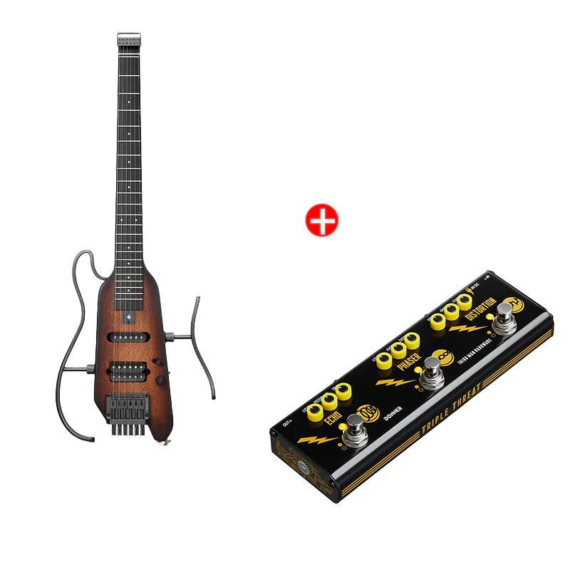 Donner HUSH X Chitarra elettrica da viaggio ultraleggera senza testa - Image 11