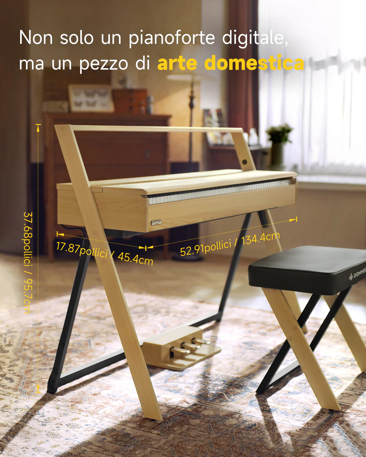 【Scatola aperta】Donner OURA™ R300 Pianoforte digitalein stile casalingo - Image 13
