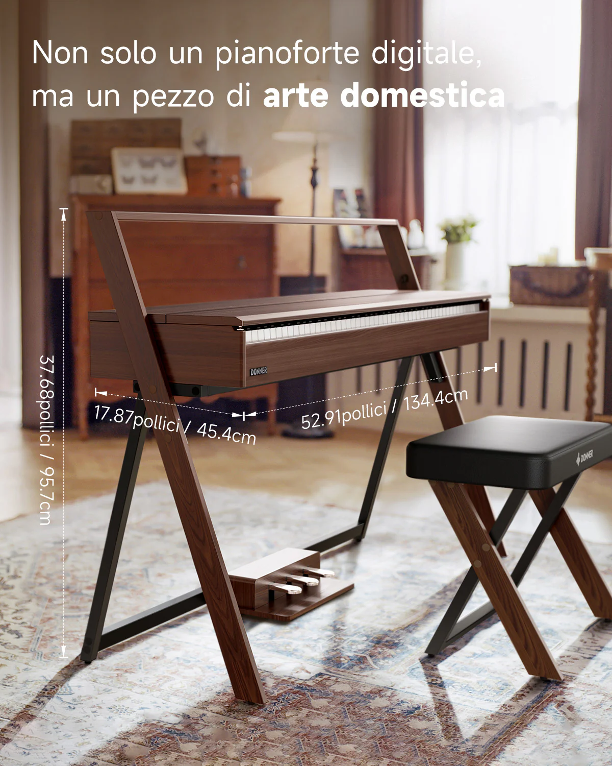 【Scatola aperta】Donner OURA™ R300 Pianoforte digitalein stile casalingo - Image 21