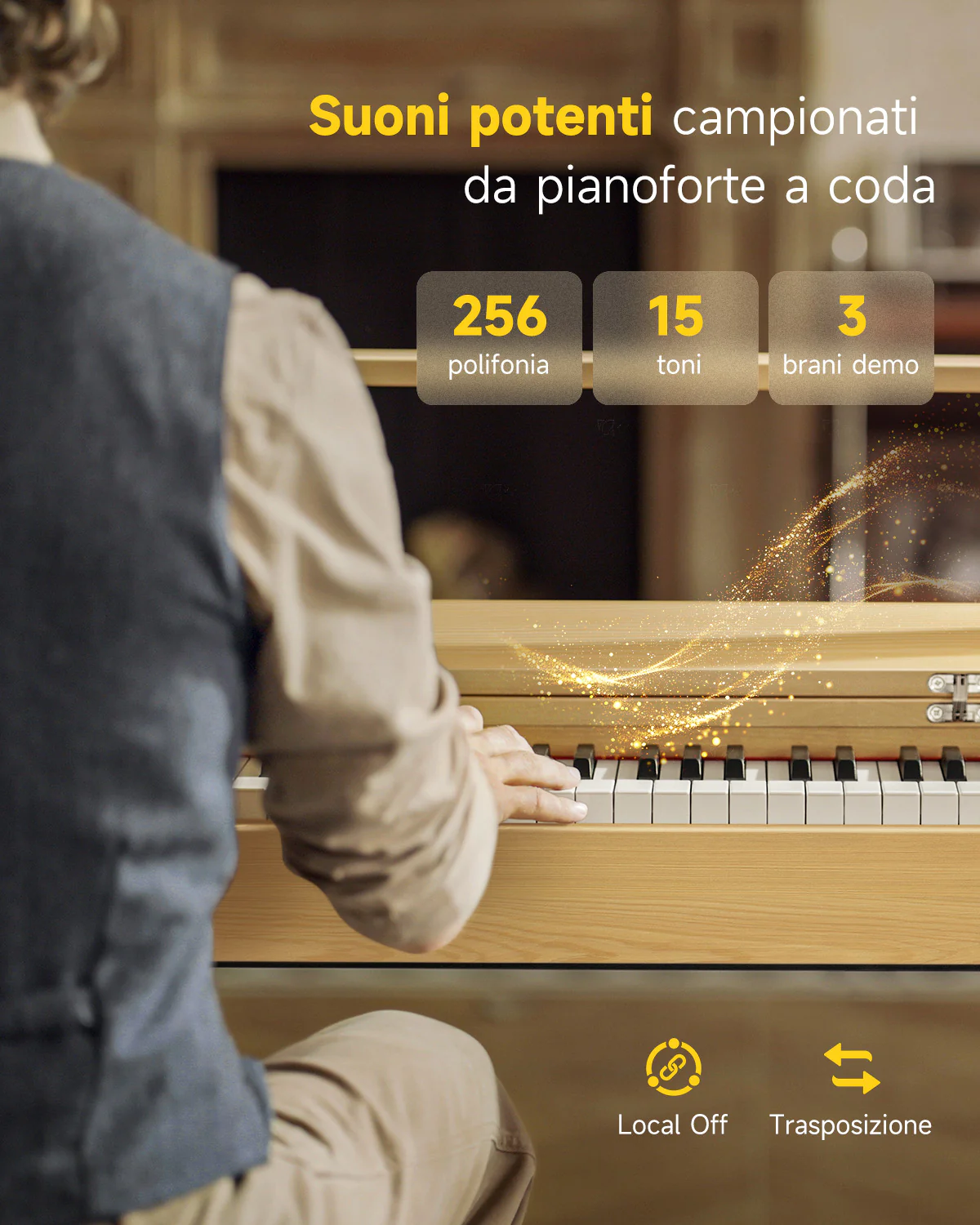 【Scatola aperta】Donner OURA™ R300 Pianoforte digitalein stile casalingo - Image 9