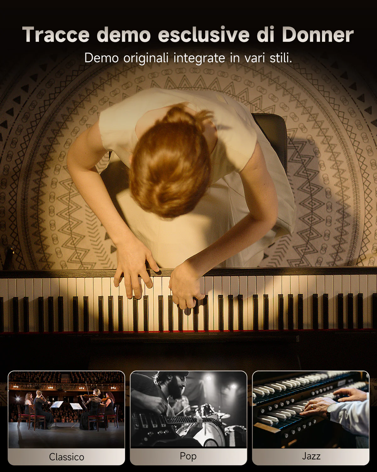 【Scatola aperta】Donner OURA™ S100 Pianoforte digitalein stile casalingo - Image 12