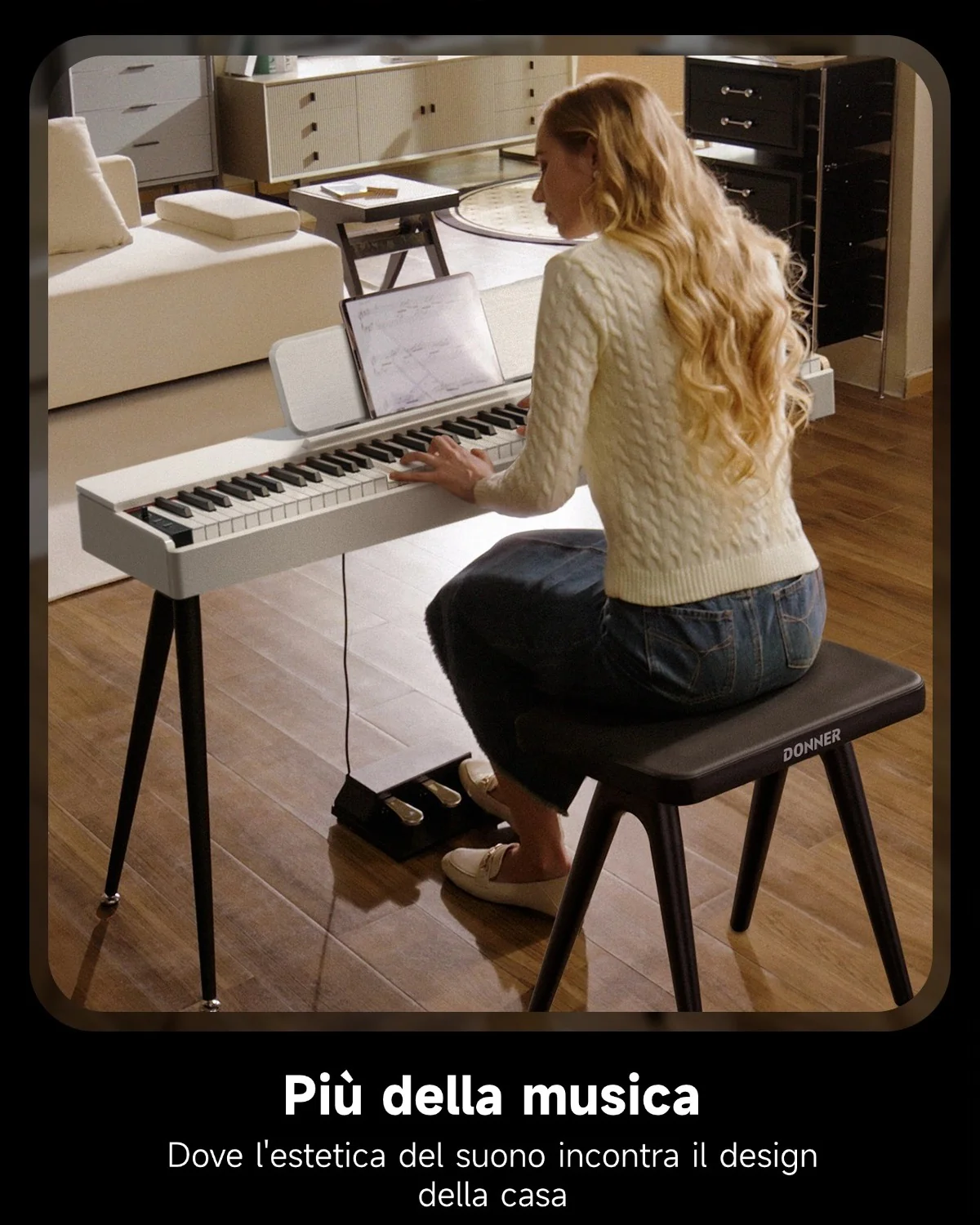【Scatola aperta】Donner OURA™ S100 Pianoforte digitalein stile casalingo - Image 15