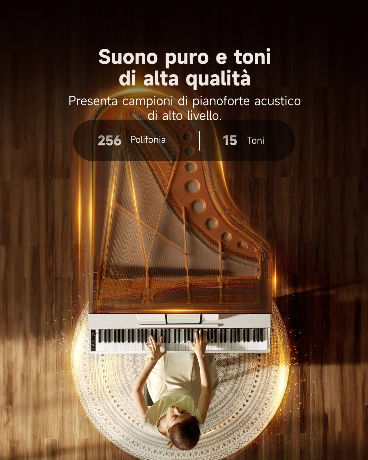 【Scatola aperta】Donner OURA™ S100 Pianoforte digitalein stile casalingo - Image 16