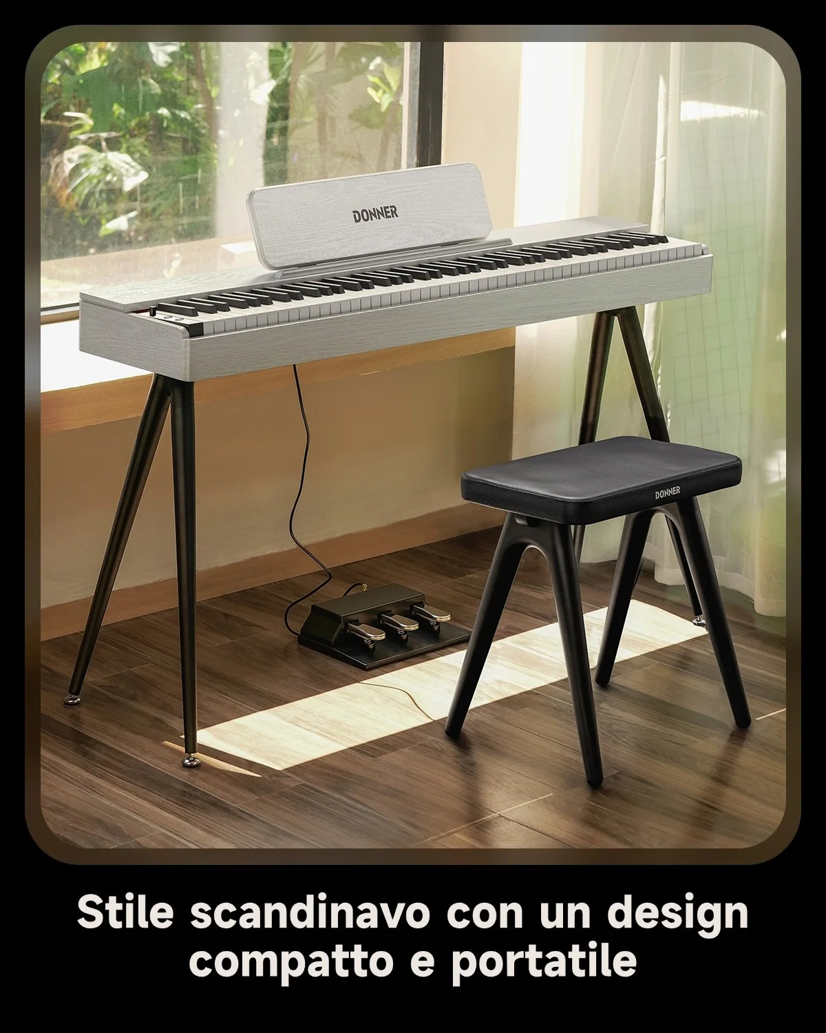 【Scatola aperta】Donner OURA™ S100 Pianoforte digitalein stile casalingo - Image 17
