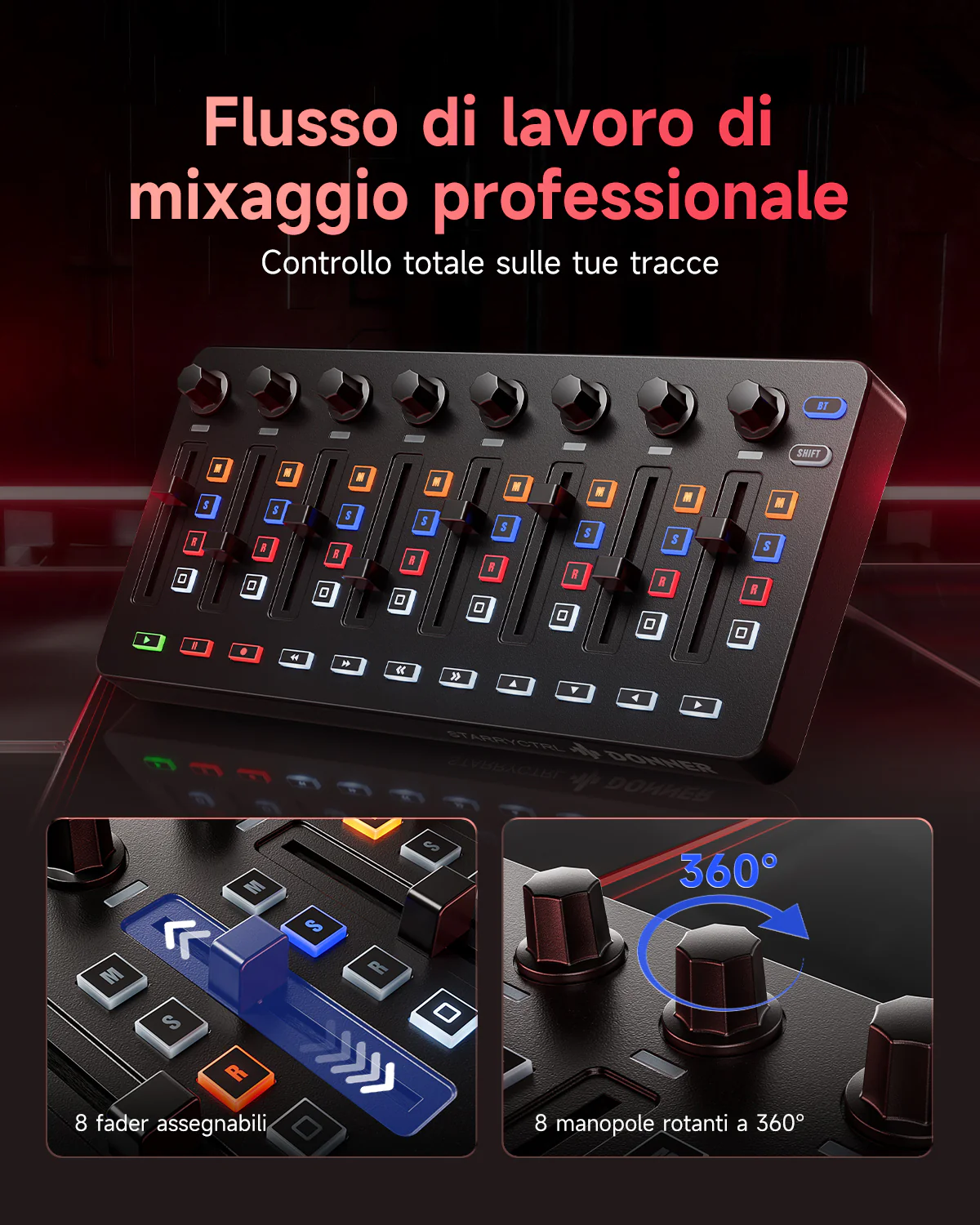STARRYCRTL MIDI CONTROLLER BLACK - Image 5
