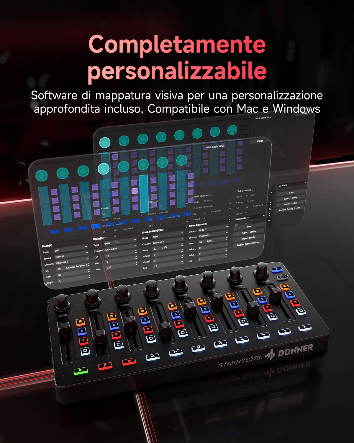 STARRYCRTL MIDI CONTROLLER BLACK - Image 6